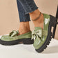 Mocasines de Plataforma Lindos y Elegantes con Moño