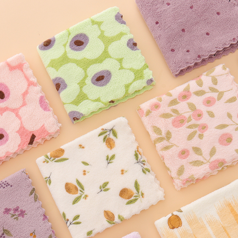 🔥Oferta especial 2025🔥paños de cocina de franela coral: paños de limpieza superabsorbentes y de secado rápido para uso doméstico y en la cocina 🍽️🧽