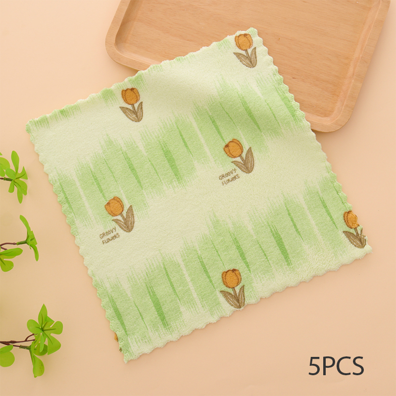 🔥Oferta especial 2025🔥paños de cocina de franela coral: paños de limpieza superabsorbentes y de secado rápido para uso doméstico y en la cocina 🍽️🧽