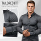 🔥VENTA DEL ÚLTIMO DÍA 50% DE DESCUENTO🔥Camisas de botones de manga larga con solapa de color sólido para hombre