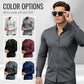 🔥VENTA DEL ÚLTIMO DÍA 50% DE DESCUENTO🔥Camisas de botones de manga larga con solapa de color sólido para hombre