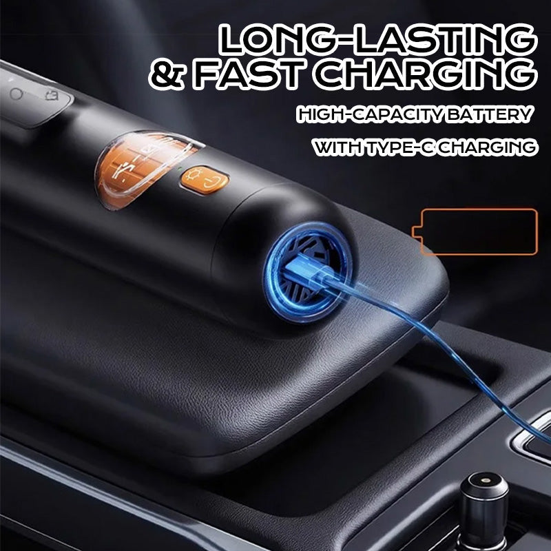 🔥Oferta especial del Black Friday: 50 % de descuento!🔥 Aspiradora de Mano 5 en 1 Inteligente - Potente Succión 15KPA con 4 Boquillas para Coches y Hogar 🚗🏠