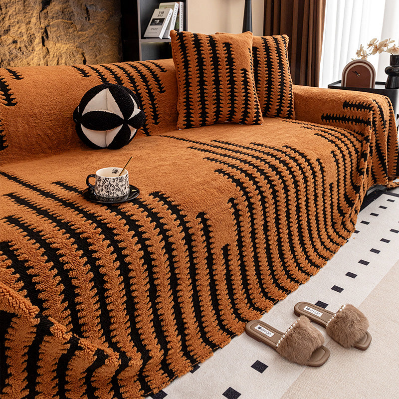 👉 🧸✨ Funda de Sofá de Felpa Ultra Suave – Cálida, Antideslizante y Perfecta para el Hogar