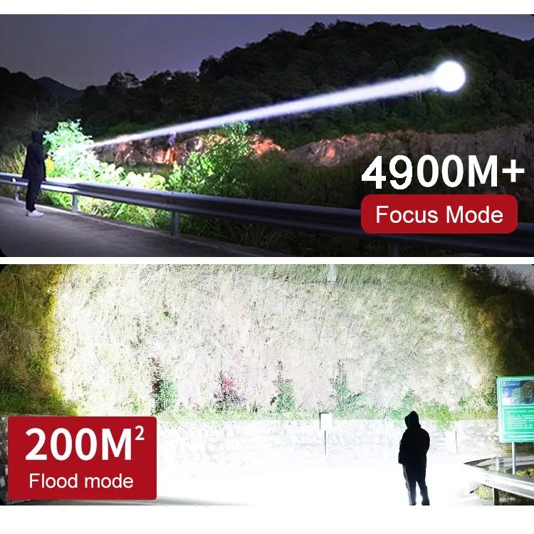 🔦🔥 Linterna Superpotente con Zoom – Iluminación Intensa y Alcance Ajustable ✨