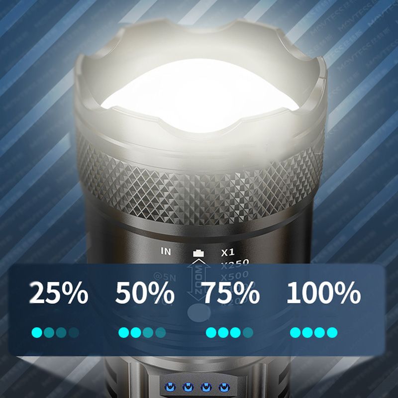 🔦🔥 Linterna Superpotente con Zoom – Iluminación Intensa y Alcance Ajustable ✨