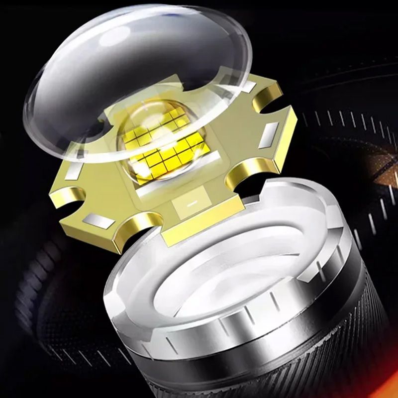🔦🔥 Linterna Superpotente con Zoom – Iluminación Intensa y Alcance Ajustable ✨