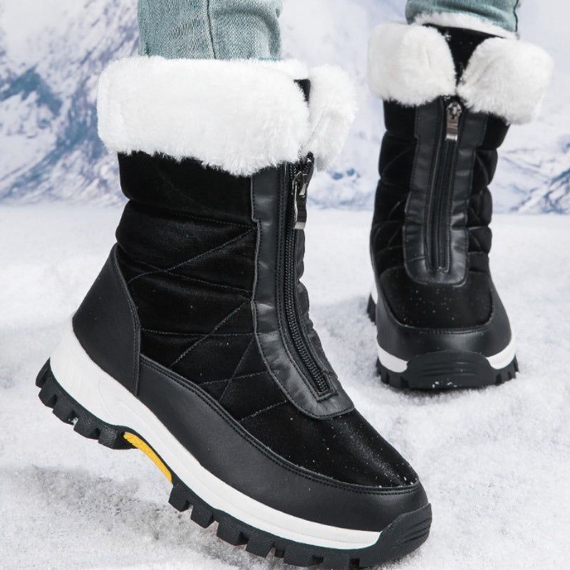 👢 69% DE DESCUENTO! ✨ Botas de Nieve para Mujer con Cremallera - Aislamiento Térmico y Suela Antideslizante para Climas Invernales Extremos ❄️🔒