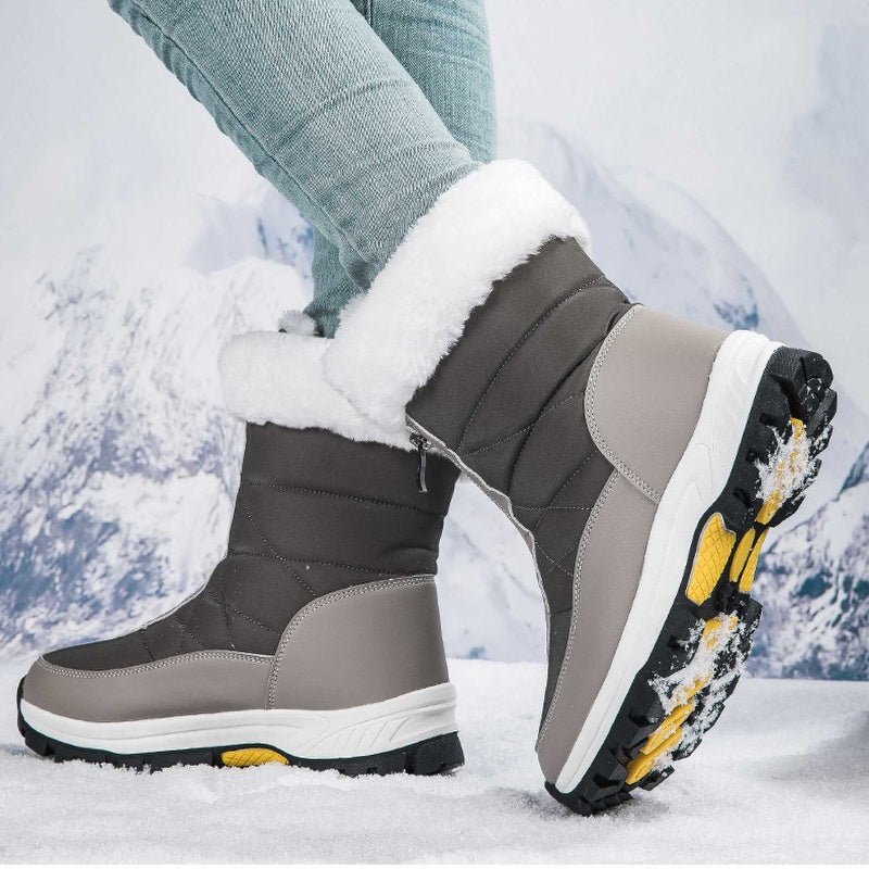 👢 69% DE DESCUENTO! ✨ Botas de Nieve para Mujer con Cremallera - Aislamiento Térmico y Suela Antideslizante para Climas Invernales Extremos ❄️🔒