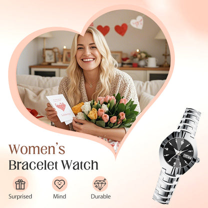 Reloj elegante e impermeable para mujer