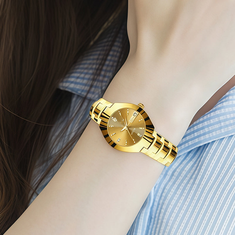 🔥50% DE DESCUENTO EN OFERTA RELÁMPAGO | Elegante reloj de cuarzo impermeable para mujer