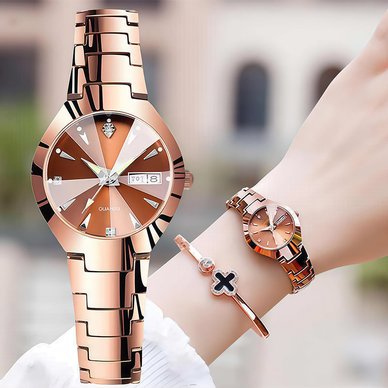 🔥50% DE DESCUENTO EN OFERTA RELÁMPAGO | Elegante reloj de cuarzo impermeable para mujer