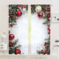 🎄 ¡OFERTA NAVIDAD! 50% en TODO + 🎁❄️🎅Juego de 2 Cortinas de Ventana de Navidad para Decoración del Hogar
