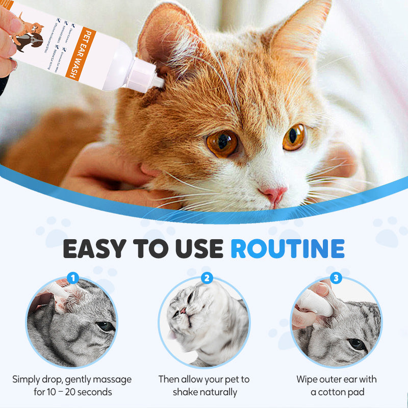 🐾 ¡COMPRA 2 LLEVA 3! ✨ Limpiador de Oídos para Mascotas - Fórmula Suave con Aloe Vera para Prevenir Infecciones y Malos Olores en Perros y Gatos 🌿👂