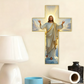 ✝️¡COMPRA 3 LLEVA 4!✨Decoración Retro de Cruz de Jesús para la Pared - Diseño Vintage en Madera con Simbolismo de Fe para un Hogar Espiritual🌟🕊️