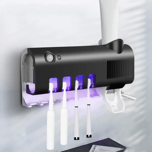 🎁Rebajas 50% de descuento💥Soporte inteligente para cepillos de dientes con esterilización UV🦷