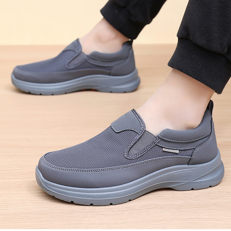 👟 ¡60% DE DESCUENTO! ✨ Zapatillas Slip-On Ortopédicas Transpirables para Hombres - Soporte Arqueado con Plantillas de Espuma con Memoria para Comodidad Diaria 🏃‍♂️💨