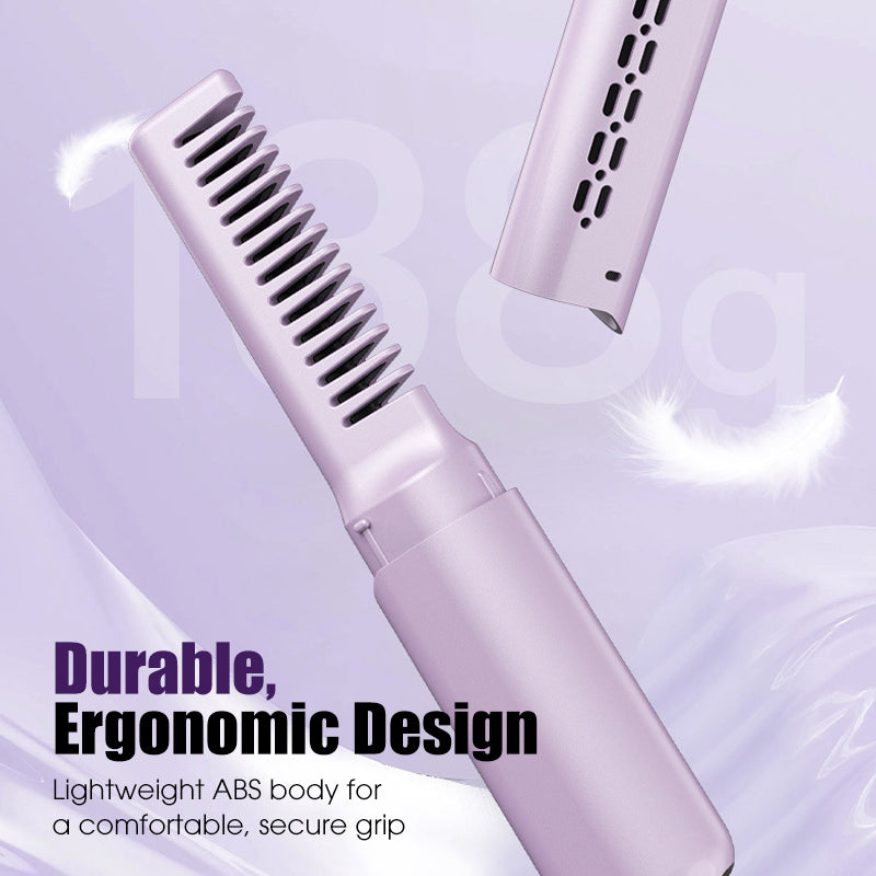 ⏳Oferta por tiempo limitado⏰ 49% de descuento💇‍♀️Peine alisador de cabello inalámbrico portátil (🎁Peine alisador de cabello en forma de V)