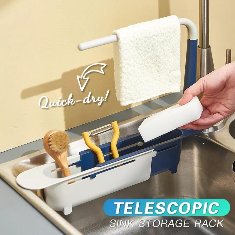 ⏳🔥¡50 % DE DESCUENTO POR TIEMPO LIMITADO! ⏰ Organizador Telescópico para Fregadero
