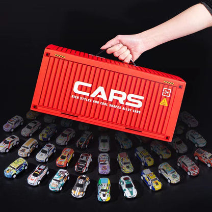 🎄 ¡PROMOCIÓN DE NAVIDAD 60% DE DESCUENTO! ✨ 48 Mini Coches de Juguete con Garaje Incorporado - Juego Interactivo con Efectos de Sonido y Pistas de Carreras para Niños 🚗