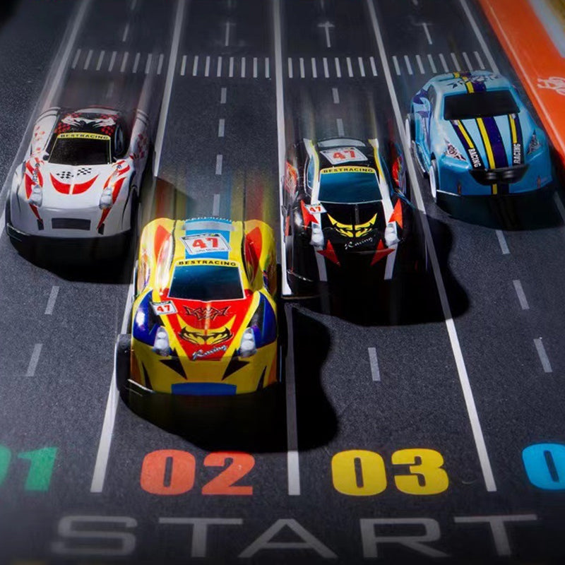 🎄 ¡PROMOCIÓN DE NAVIDAD 60% DE DESCUENTO! ✨ 48 Mini Coches de Juguete con Garaje Incorporado - Juego Interactivo con Efectos de Sonido y Pistas de Carreras para Niños 🚗