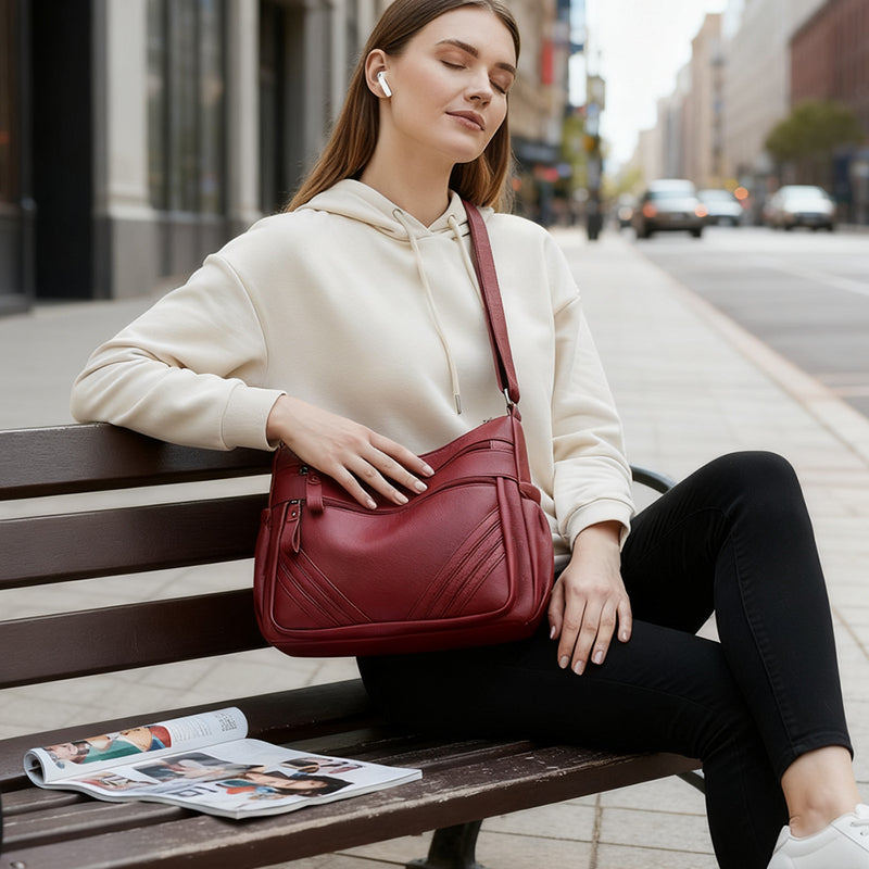 Bolsa de Hombro para Mujer a la Moda con Correa Ajustable