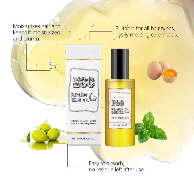 🔥 Aceite Reparador para Cabello con Proteína de Huevo Intensiva | Compra 2 Lleva 1 Gratis ✨