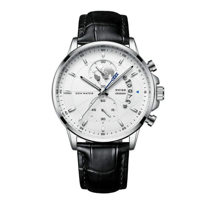Reloj de Cuarzo Luminoso e Impermeable para Hombre