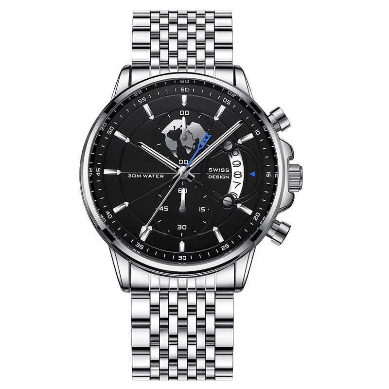 🔥✨ ¡50% DCTO! Reloj de Cuarzo para Hombre – Luminoso, Impermeable y Súper Elegante ✨🔥