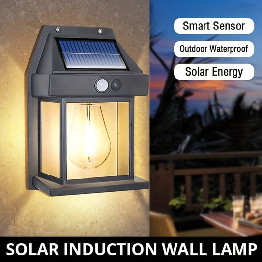 🎁Compre 2 y llévese 1 gratis⏳Lámpara de pared solar con sensor de movimiento y tungsteno