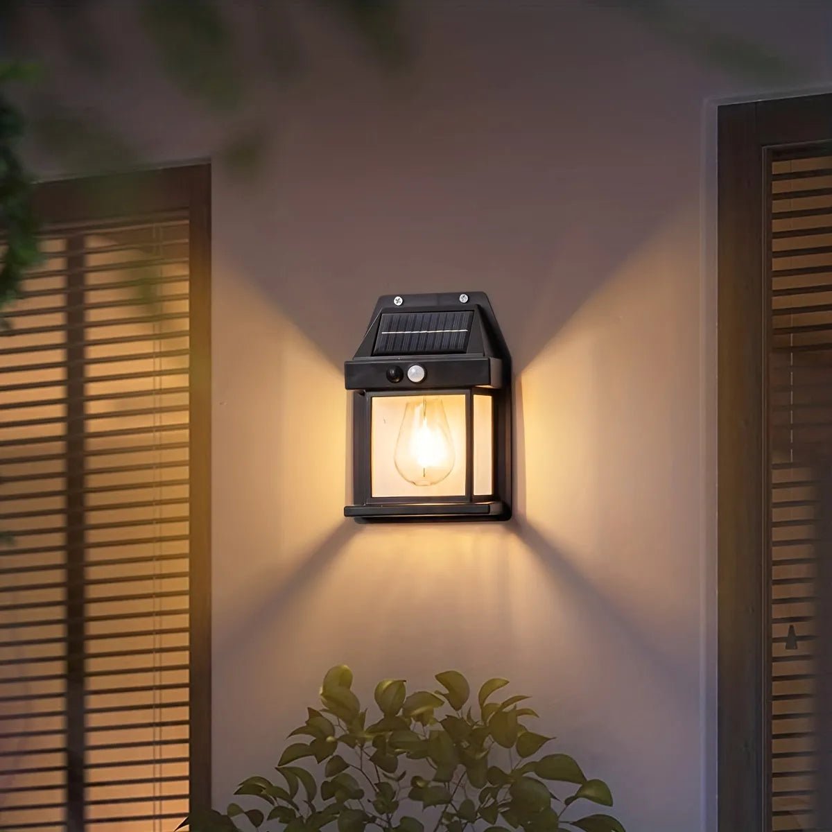 🎁Compre 2 y llévese 1 gratis⏳Lámpara de pared solar con sensor de movimiento y tungsteno
