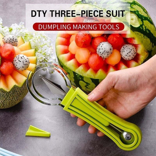 🍉 Cuchillo Multifunción 3 en 1 para Frutas