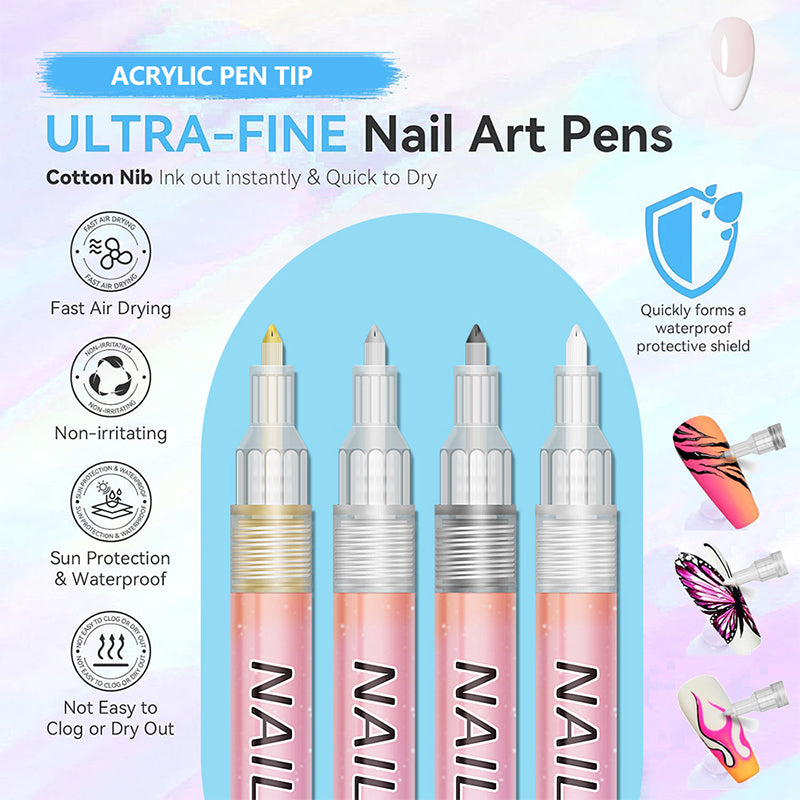 Set Profesional de 12 Lápices de Arte de Uñas