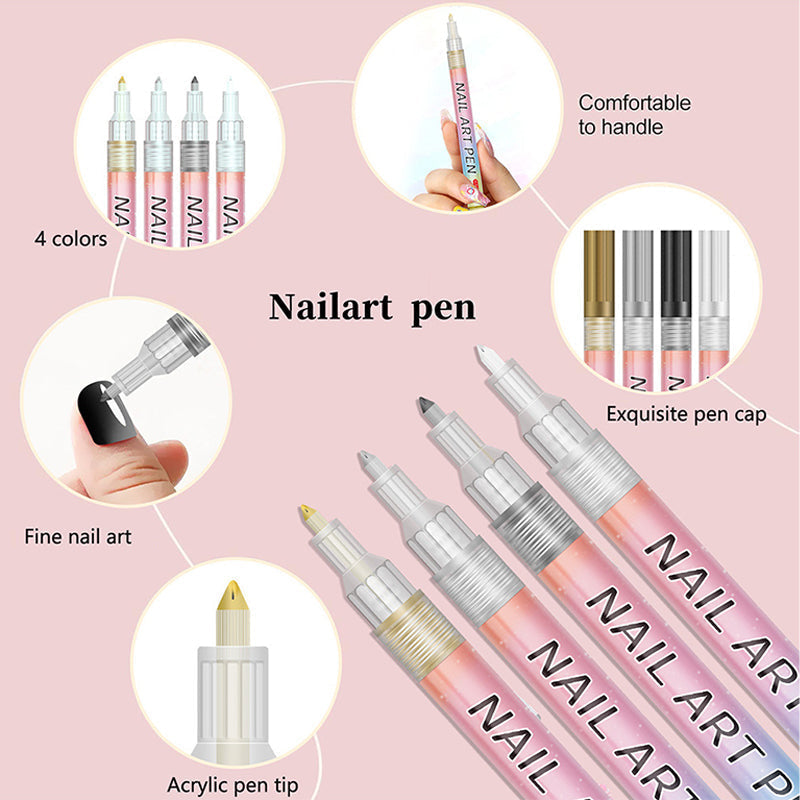 Set Profesional de 12 Lápices de Arte de Uñas