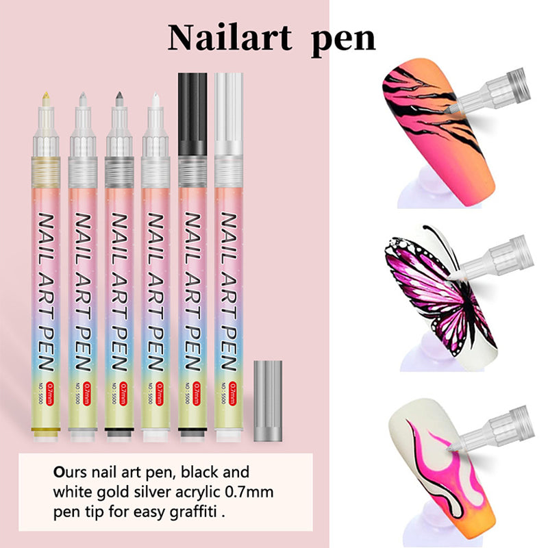 Set Profesional de 12 Lápices de Arte de Uñas