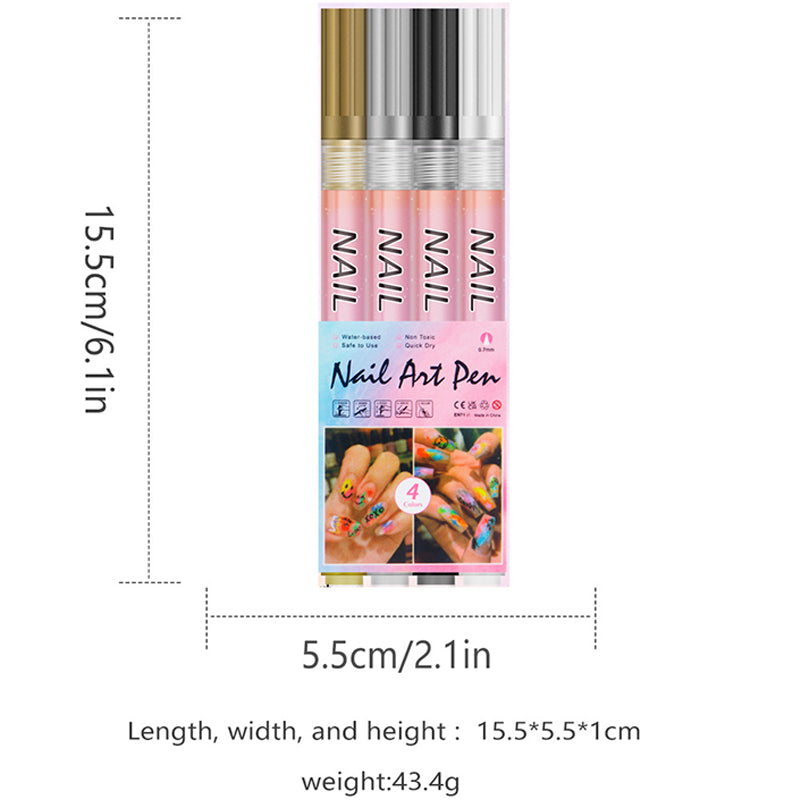 Set Profesional de 12 Lápices de Arte de Uñas