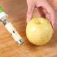 Descorazonador y pelador de fruta de acero inoxidable 2 en 1
