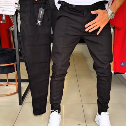 Pantalones ajustados de hombre con cintura ajustable