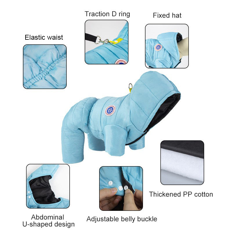 🎅 Ropa Navideña para Perros: Cálida, Impermeable y Acolchada para Invierno ❄️🎁