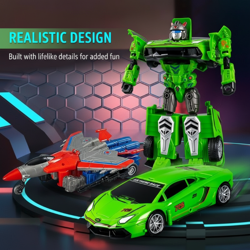🔥🚗 ¡50% DCTO HOY! Carro de Juguete que se Transforma en Robot al Chocar – Súper Divertido y Favorito de los Niños 🤖✨