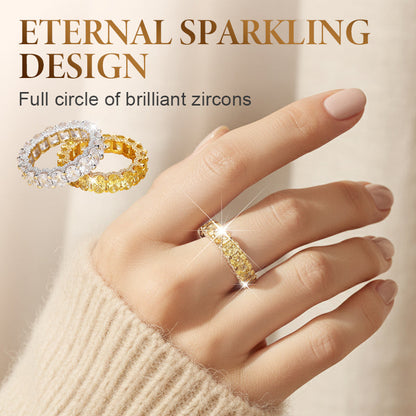 Anillo Churumbela de Zirconia Cúbica Brillante de Moda