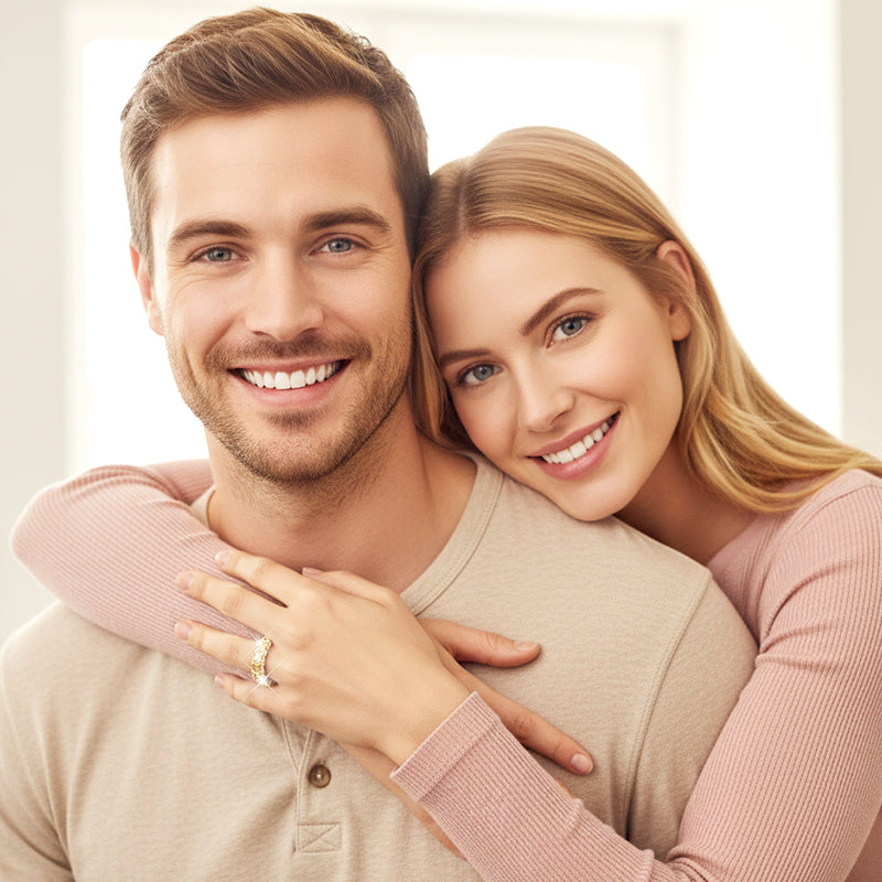 Anillo Churumbela de Zirconia Cúbica Brillante de Moda