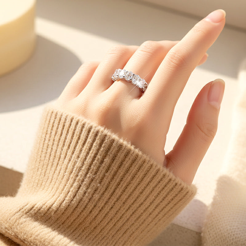 Anillo Churumbela de Zirconia Cúbica Brillante de Moda