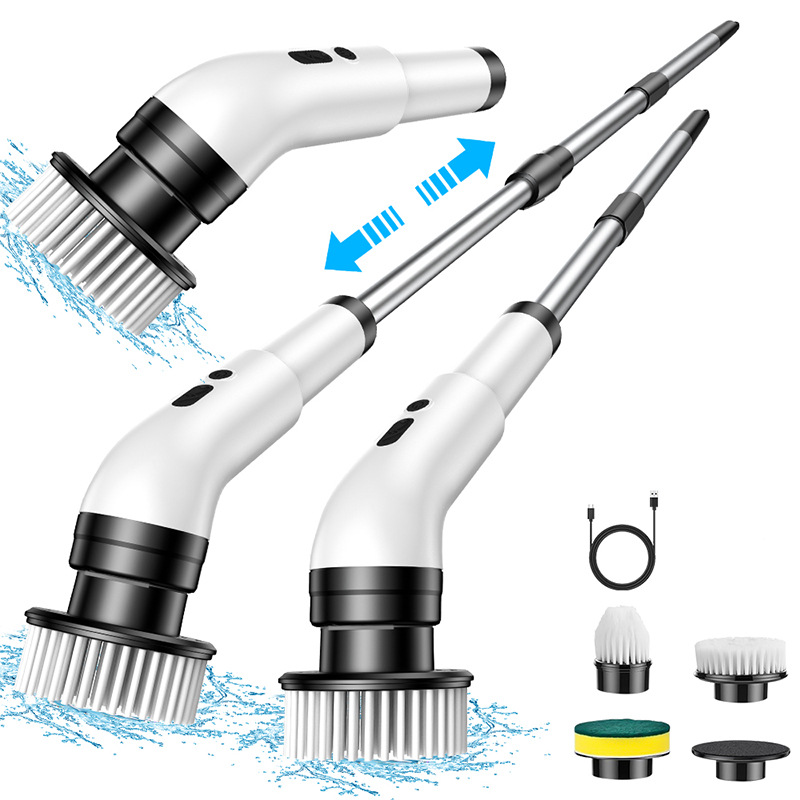 🧹🫧Juego de 12 piezas de cepillos eléctricos extensibles multifuncionales para la limpieza