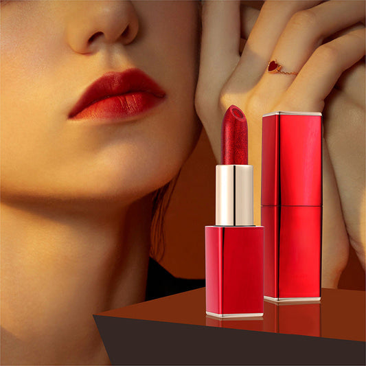 🔥Oferta flash de Navidad: ¡50 % de descuento!⚡Pintalabios hidratante con purpurina que cambia de color.