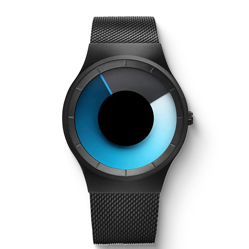 Reloj Futurista Minimalista para Hombre con Disco Giratorio