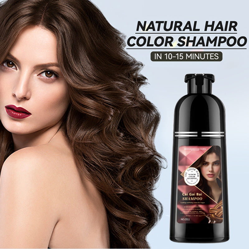 🔥✨ Champú Herbal para Teñir el Cabello al Instante – Color Natural para Hombres y Mujeres 💇‍♀️💇‍♂️