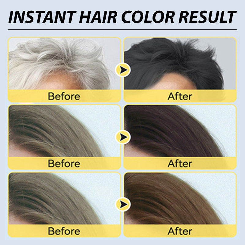 🔥✨ Champú Herbal para Teñir el Cabello al Instante – Color Natural para Hombres y Mujeres 💇‍♀️💇‍♂️