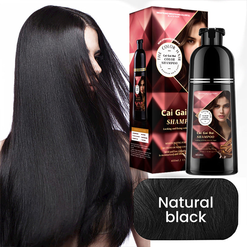 🔥✨ Champú Herbal para Teñir el Cabello al Instante – Color Natural para Hombres y Mujeres 💇‍♀️💇‍♂️
