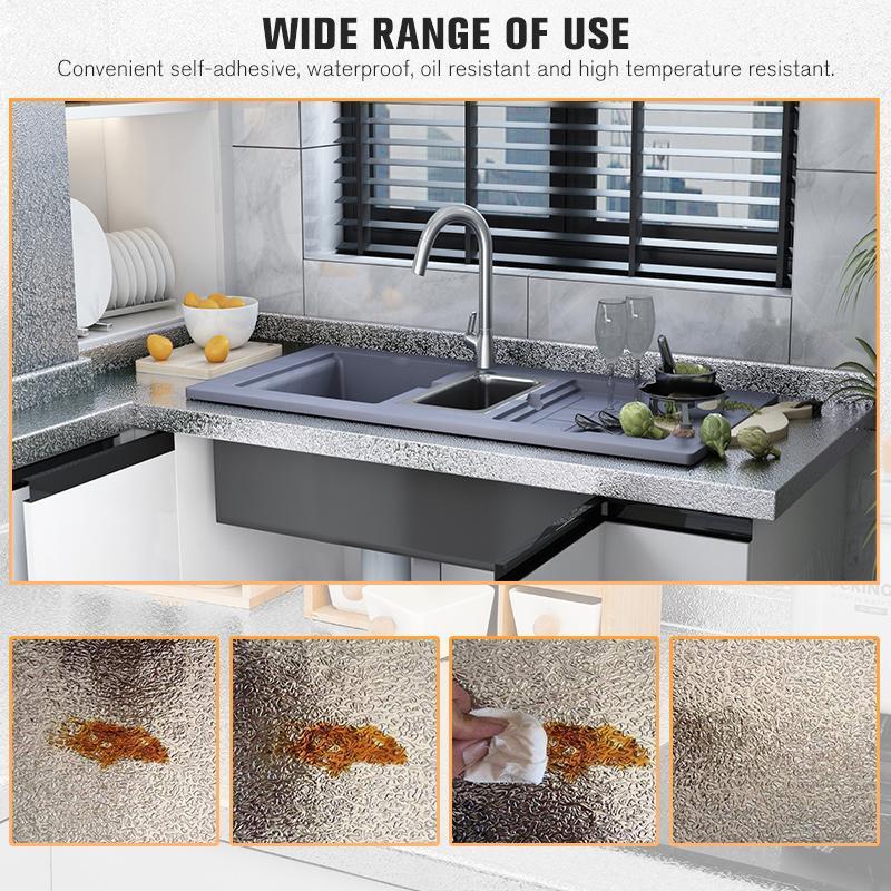 📢Papel tapiz adhesivo para cocina – Protector de salpicaduras impermeable autoadhesivo para cocina