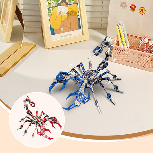 ⏳50 % de descuento por tiempo limitado⏰Rompecabezas metálico 3D de escorpión: modelo de montaje mecánico, desafiante y decorativo 🧩⚙️